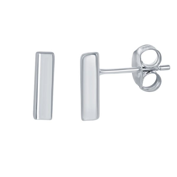 Small Bar Stud Earrings Hingham Jewelers Hingham, MA