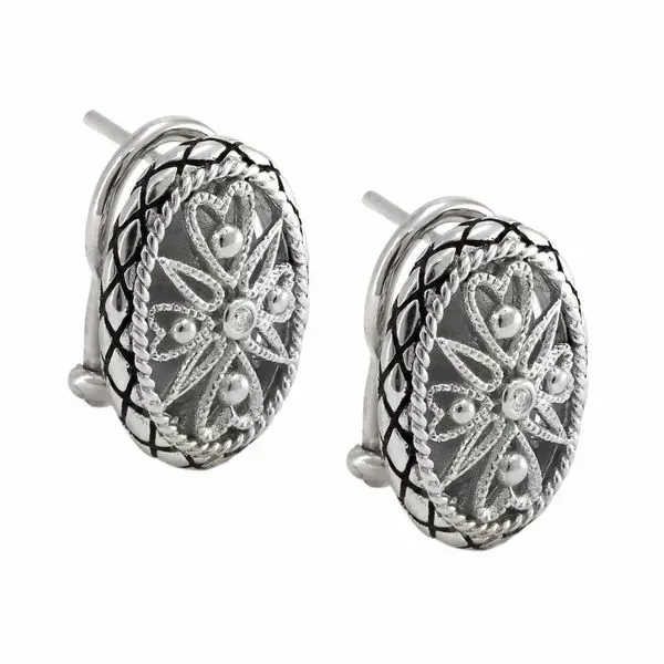 Vida de Plata Oval Earrings Hingham Jewelers Hingham, MA