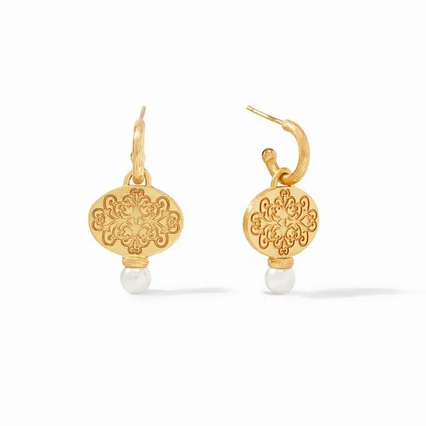 Simone Hoop & Charm Earring Image 2 Hingham Jewelers Hingham, MA