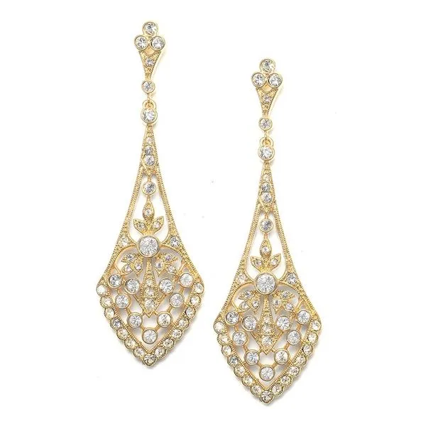 Dramatic Vintage Earrings in Cubic Zirconia Hingham Jewelers Hingham, MA