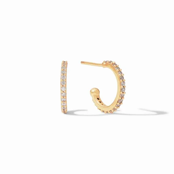Charlotte Hoop & Charm Earring Image 2 Hingham Jewelers Hingham, MA