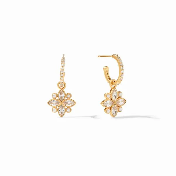 Charlotte Hoop & Charm Earring Hingham Jewelers Hingham, MA