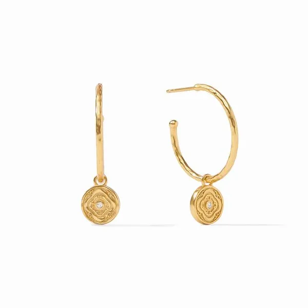 Astor Hoop & Charm Earring Hingham Jewelers Hingham, MA