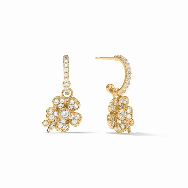 Laurel Hoop & Charm Earring Hingham Jewelers Hingham, MA