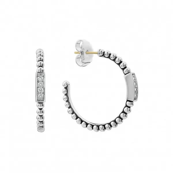Caviar Spark Hoop Earrings Hingham Jewelers Hingham, MA
