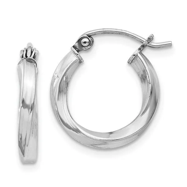 Twisted Hoop Earrings Hingham Jewelers Hingham, MA