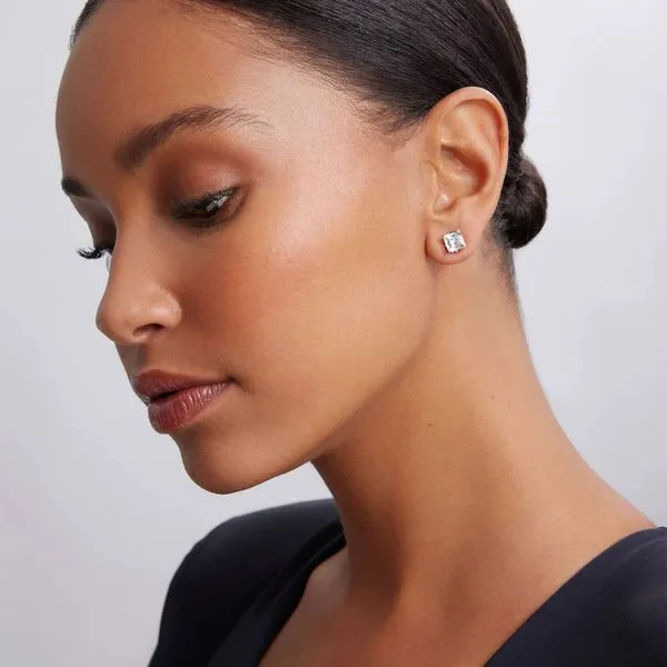 Rottenhouse White Topaz Stud Earrings