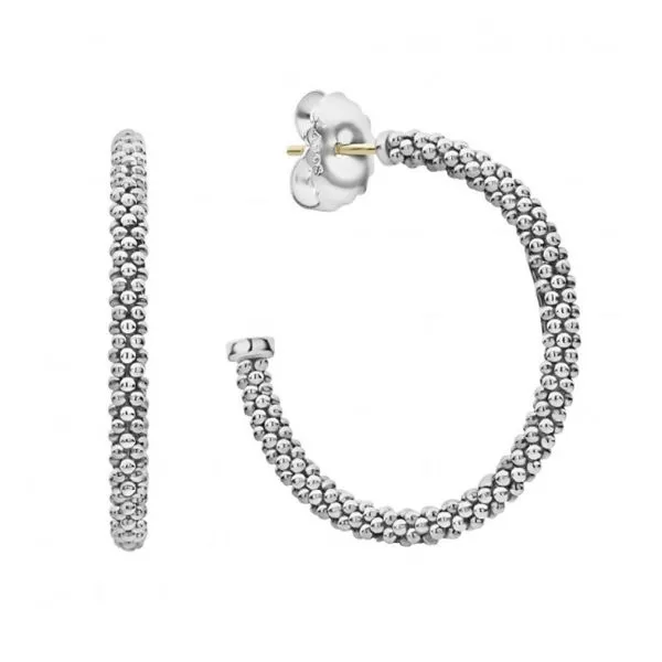 Signature Caviar Hoop Earrings