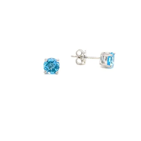 Blue Topaz Stud Earrings Hingham Jewelers Hingham, MA
