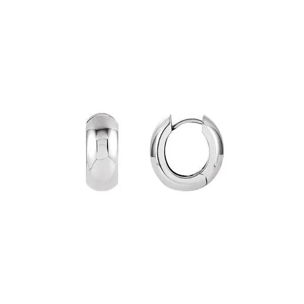 Oval Huggie Hoop Earrings Hingham Jewelers Hingham, MA