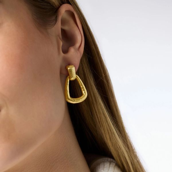 Sahara Demi Doorknocker Earring Image 2 Hingham Jewelers Hingham, MA