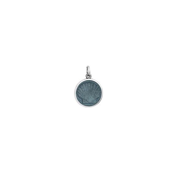 Small Scallop Pendant (Gray Enamel) Hingham Jewelers Hingham, MA