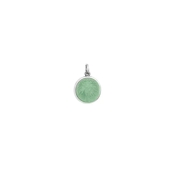 Small Palm Tree Pendant (Light Green Enamel) Hingham Jewelers Hingham, MA