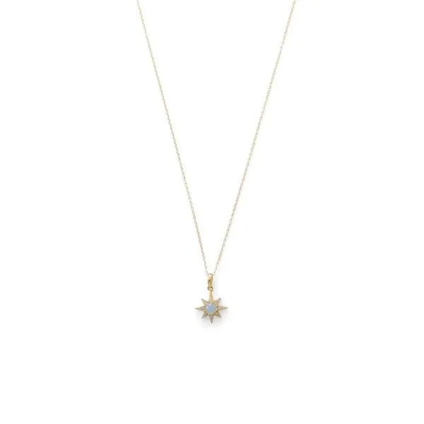 Opal Starburst Necklace Hingham Jewelers Hingham, MA