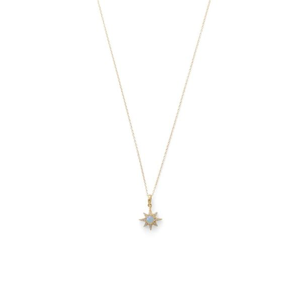 Opal Starburst Necklace Hingham Jewelers Hingham, MA