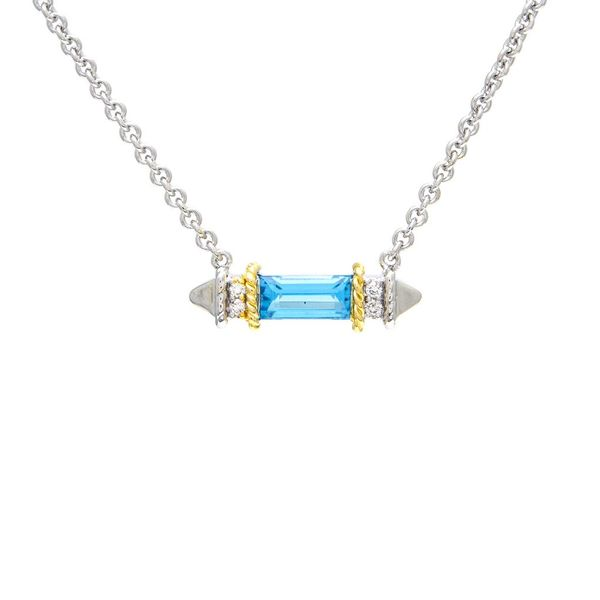 La Romana Blue Topaz Necklace Hingham Jewelers Hingham, MA