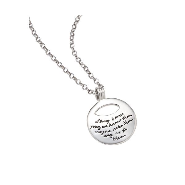 Strong Women, May We Be Them - Quote Necklace Hingham Jewelers Hingham, MA
