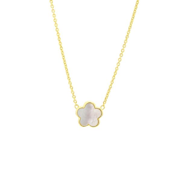Mother Of Pearl Flower Necklace Hingham Jewelers Hingham, MA