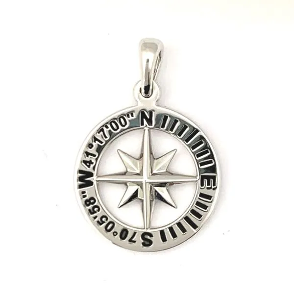 HJ Nanucket Compass Rose Pendant Hingham Jewelers Hingham, MA
