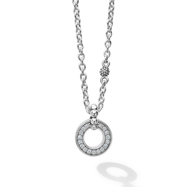 Caviar Spark Diamond Circle Necklace Hingham Jewelers Hingham, MA