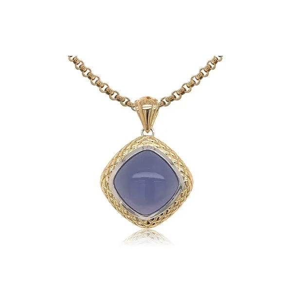 Blue Chalcedony Timeless Pendant Hingham Jewelers Hingham, MA