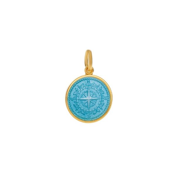 Small Vermeil Compass Rose Necklace Hingham Jewelers Hingham, MA