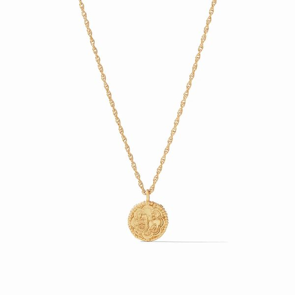 Trieste Coin Solitaire Necklace Image 2 Hingham Jewelers Hingham, MA