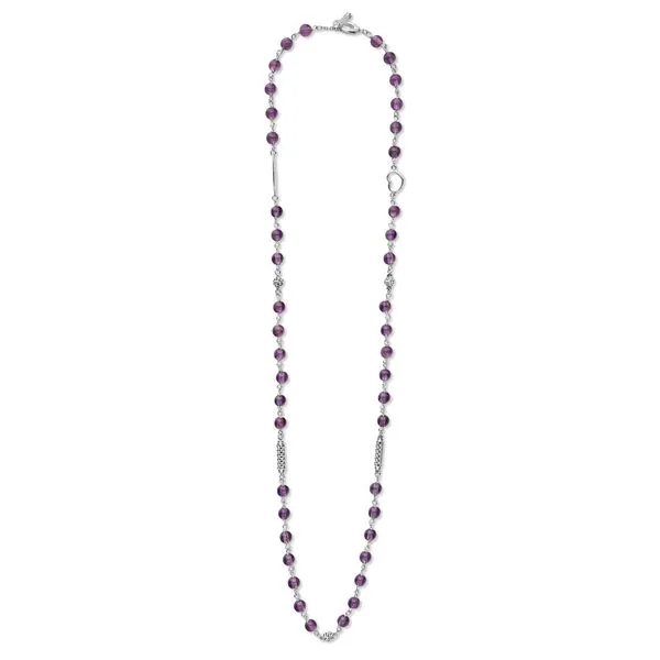 Caviar Icon Amethyst Beaded Necklace Hingham Jewelers Hingham, MA