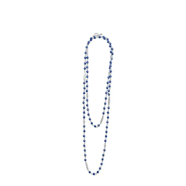 Caviar Icon Long Ultramarine Ceramic Beaded Necklace Image 2 Hingham Jewelers Hingham, MA
