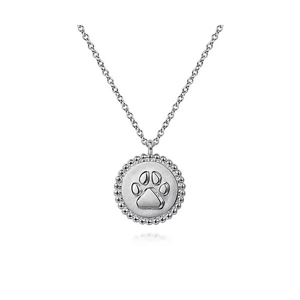Bujukan Pawprint Necklace Hingham Jewelers Hingham, MA