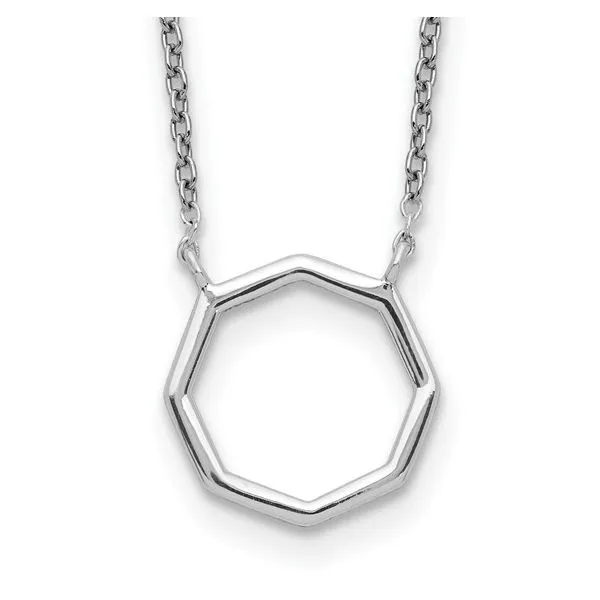Polished Octagon Necklace Hingham Jewelers Hingham, MA