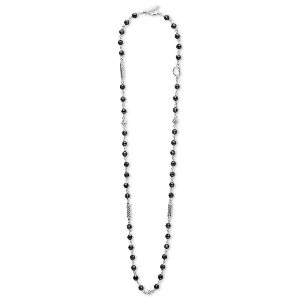 Caviar Icon Black Ceramic Beaded Necklace Image 2 Hingham Jewelers Hingham, MA