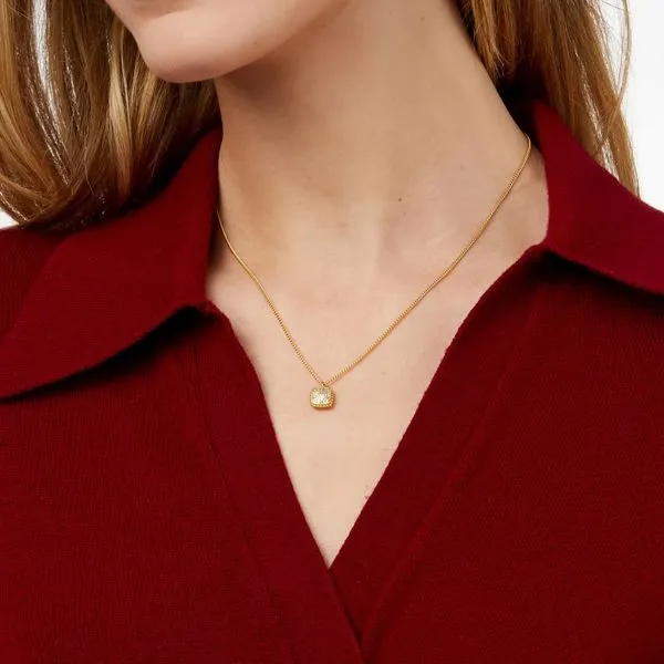 Noel Pave Solitaire Necklace Image 3 Hingham Jewelers Hingham, MA