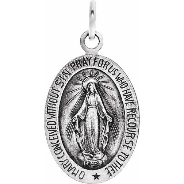 Oval Miraculous Medal Hingham Jewelers Hingham, MA