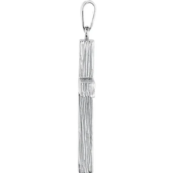 Textured Cross Pendant Image 2 Hingham Jewelers Hingham, MA