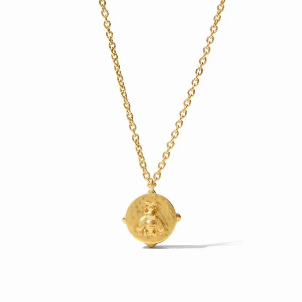 Honeybee Solitaire Necklace Image 2 Hingham Jewelers Hingham, MA