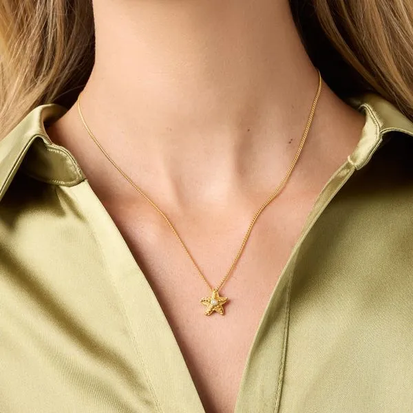 Sanibel Starfish Delicate Necklace Image 3 Hingham Jewelers Hingham, MA