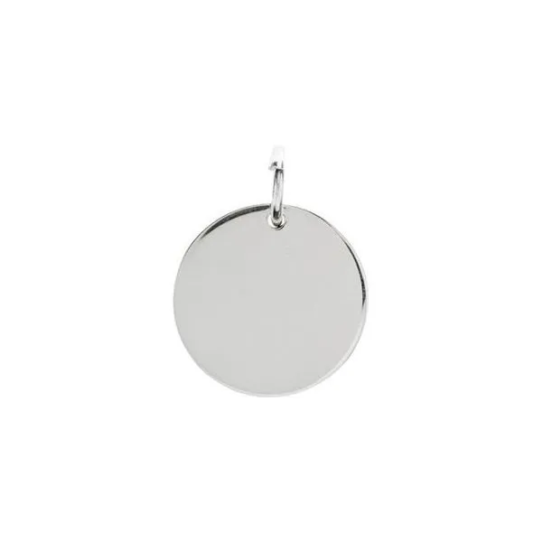Heavy Engravable Disc Charm Hingham Jewelers Hingham, MA
