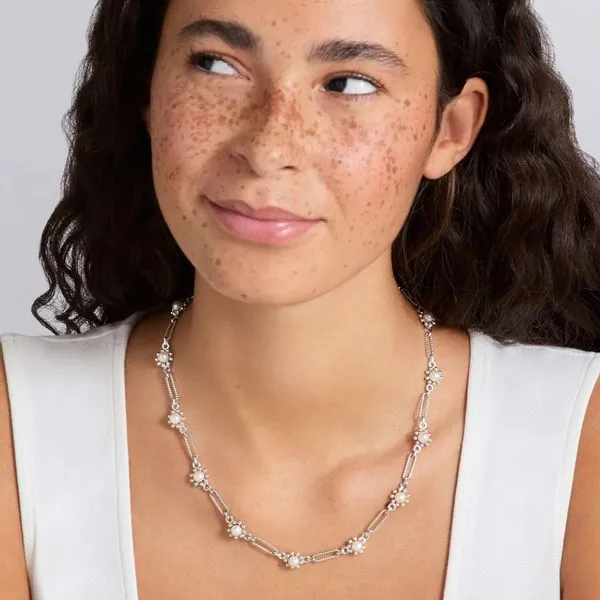 Luna Fleur Pearl Link Necklace Image 3 Hingham Jewelers Hingham, MA