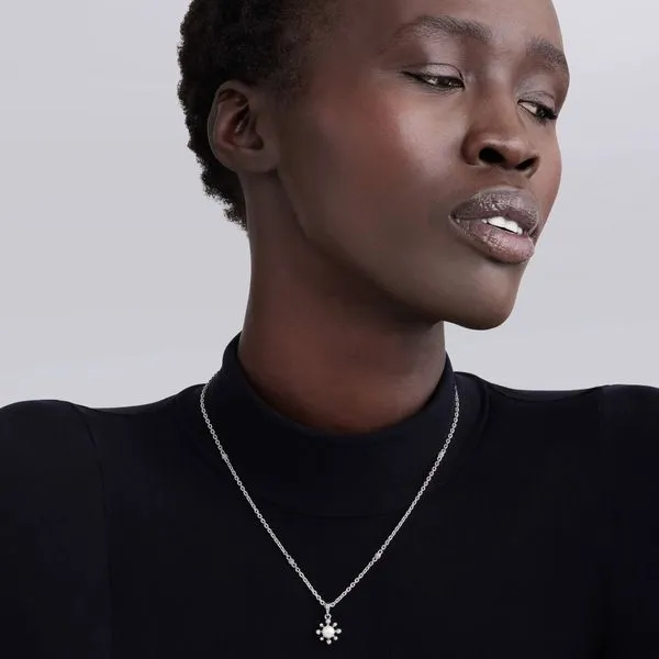 Luna Fleur Pearl Pendant Necklace Image 3 Hingham Jewelers Hingham, MA