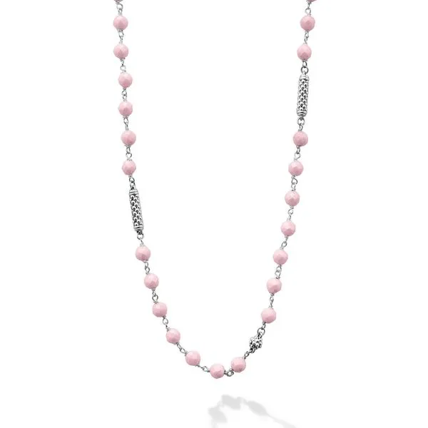 Caviar Icon Pink Ceramic Beaded Necklace Hingham Jewelers Hingham, MA