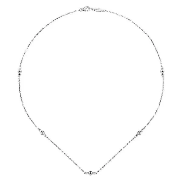 Beaded Station Necklace Image 2 Hingham Jewelers Hingham, MA