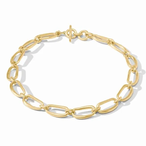 Wave Link Necklace Image 2 Hingham Jewelers Hingham, MA
