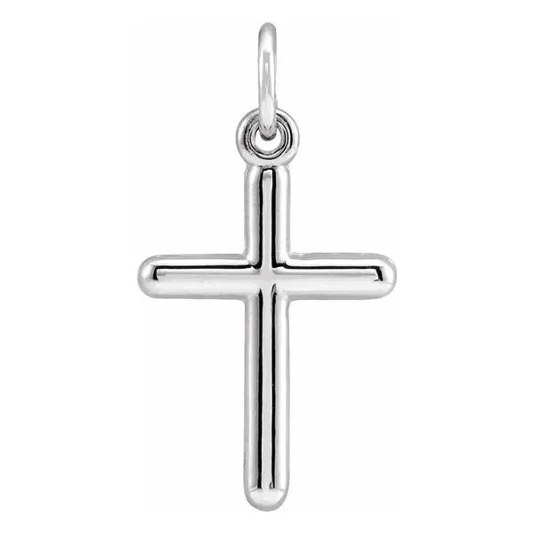 Petite Polished Cross Charm