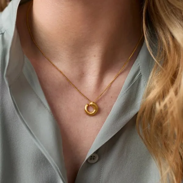 Solara Spiral Delicate Necklace Image 3 Hingham Jewelers Hingham, MA