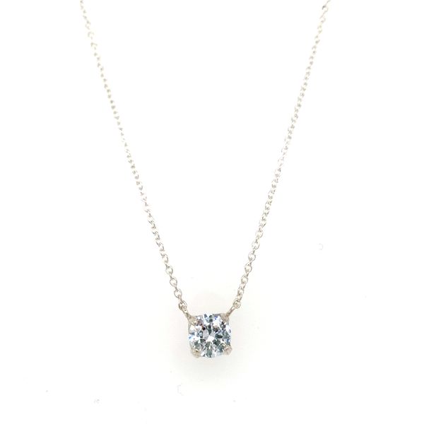 Cubic Zirconia Solitaire Necklace Hingham Jewelers Hingham, MA