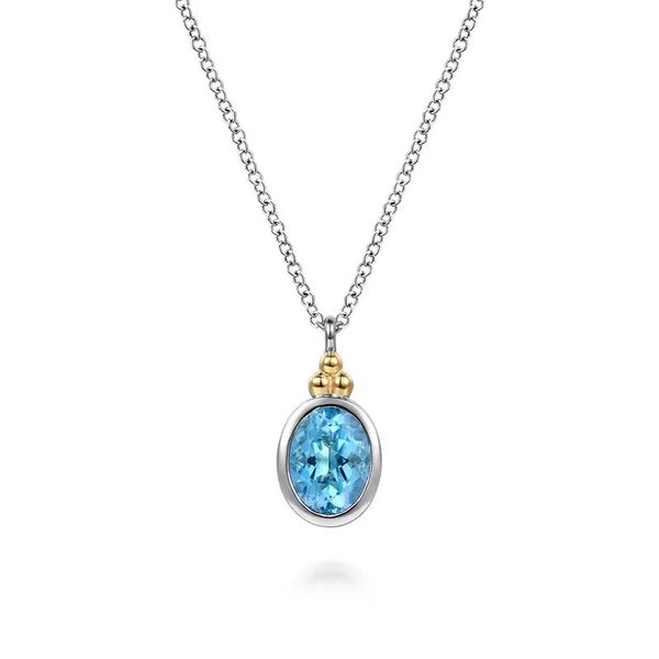 Blue Topaz Pendant Necklace Hingham Jewelers Hingham, MA