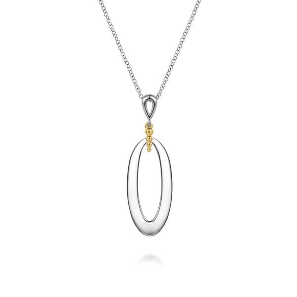 Oval Drop Pendant Necklace Hingham Jewelers Hingham, MA