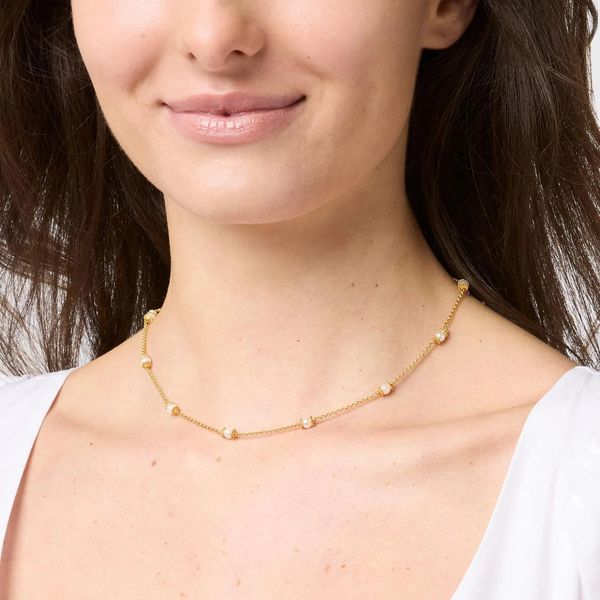 Hydra Delicate Station Necklace Image 3 Hingham Jewelers Hingham, MA
