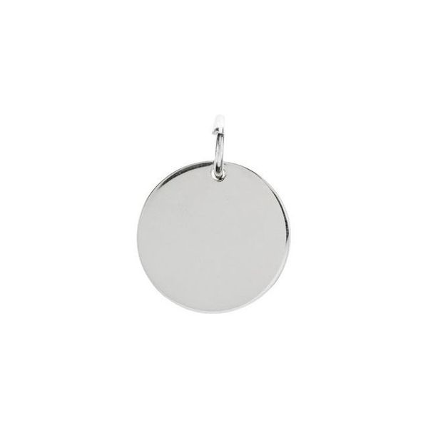 Heavy Engravable Disc Charm Hingham Jewelers Hingham, MA
